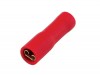 Red Fully Insulated Female Push On Terminal 6.3mm - Pack 10
