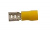 Yellow Female Push-On Terminal 6.3mm - Pack 100
