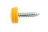 Number Plate Security Screw Yellow - Pack 100