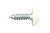 Number Plate Screw White No 10 x 3/4 - Pack 100