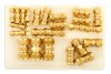 Assorted Imperial Brass Tube Couplings Box - 25 Pieces