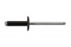 Large Flange Black Rivets 3.2mm x 10mm - Pack 100