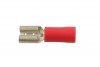 Red Female Push On Insulated Terminal 6.3mm - Pack 10
