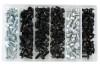 Asstd Metal Screw Trim Fasteners - 135 Pieces