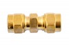 Brass Straight Coupling 1/2in - Pack 5