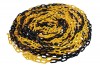 Plastic 6mm Chain 25m (Black/Yellow)