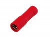 Red Female Fully Ins. Push-On 2.8mm - Pack 100