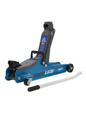 Trolley Jack 2tonne Low Entry Short Chassis - Blue
