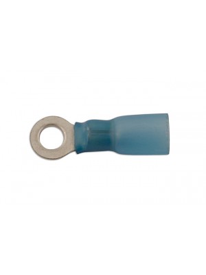 Blue Heat Shrink Ring Terminal 4.0mm - Pack 25