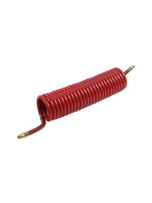 Recoil Air Hose 1/4" BSP Male Fittings 15ft Red - Pack 1