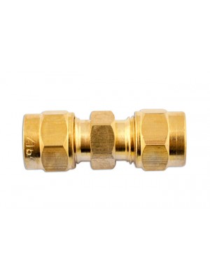 Brass Straight Coupling 3/16in - Pack 10
