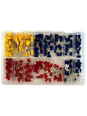 Assorted Rings & Fork Terminals Box - 200pc