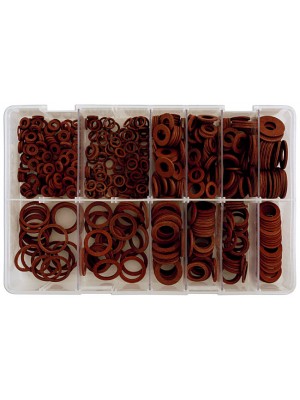 Assorted Fibre Washers Box - 610 Pieces