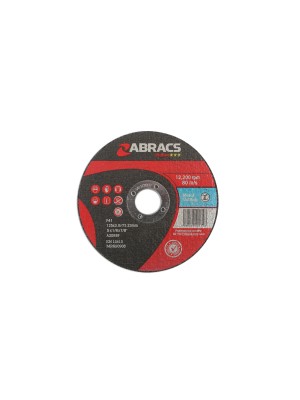 Abracs 125mm x 3.0mm Flat Cutting Disc - Pack 10