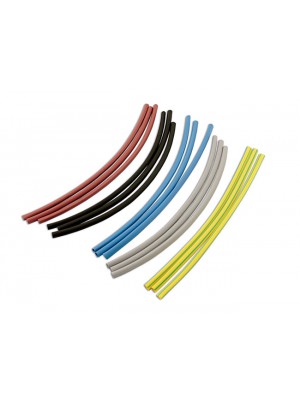 Assorted Coloured Heat Shrink Tubing 6.4mm - Pack 12