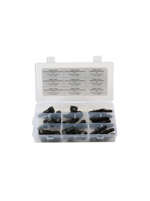Assorted Fuel Line Quick Connector Kit - 24 Pieces