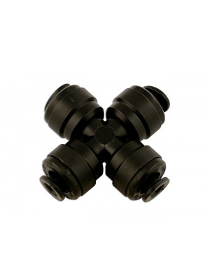 Push-Fit Cross Connector 6mm - Pack 5