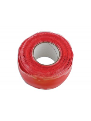 Red Silicone Self Fusing Tape 25mm x 3m - Pack 1
