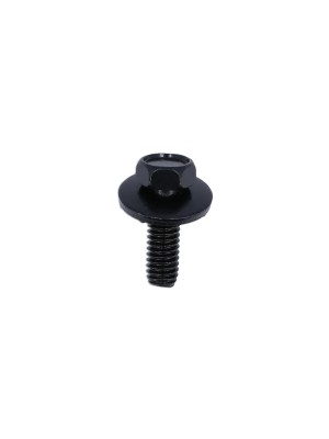 Black Hexagon Head Body Screw With Washer - Pack 50