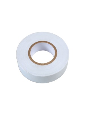 White PVC Insulation Tape 19mm x 20m - Pack 1