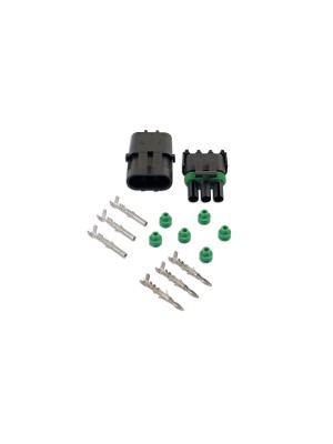 Automotive Electrical Delphi Connector Kit 3 Pin - 14 Pieces