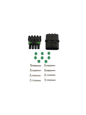 Automotive Electrical Delphi Connector Kit 4 Pin - 18 Pieces
