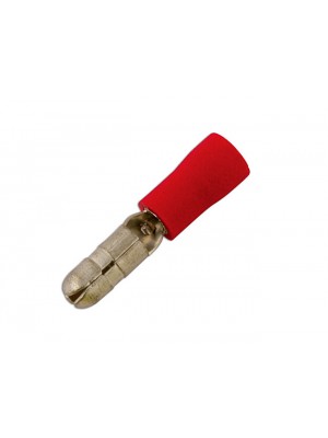 Red Male Bullet 4.0mm - Pack 100