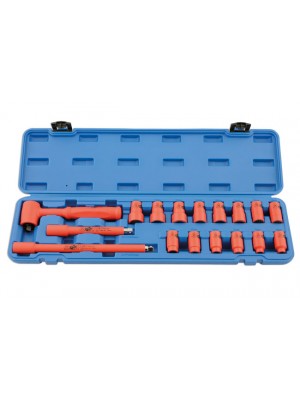Insulated Socket Set 3/8"D 17pc
