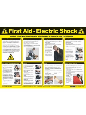 Electric Shock First Aid Poster