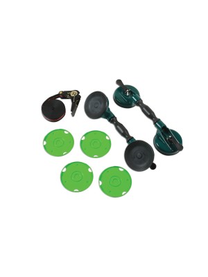 Windscreen Twin Suction Cup Handle Set