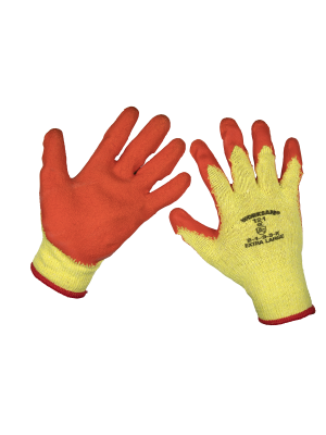 Super Grip Knitted Gloves Latex Palm (X-Large) - Pack of 12 Pairs
