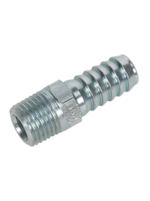 Screwed Tailpiece Male 1/4"BSPT - 3/8" Hose Pack of 5