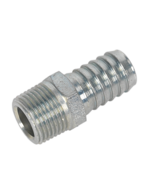 Screwed Tailpiece Male 3/8"BSPT - 1/2" Hose Pack of 5