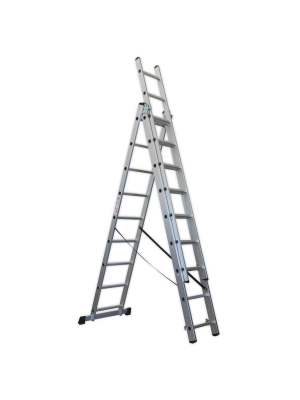 Aluminium Extension Combination Ladder 3x9 EN 131