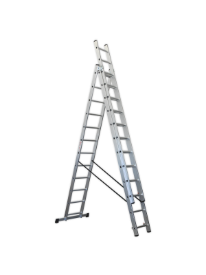 Aluminium Extension Combination Ladder 3x12 EN 131
