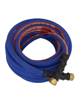 Air Hose 10m x Ø13mm with 1/2"BSP Unions Extra-Heavy-Duty