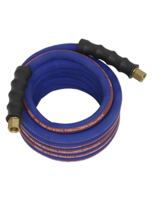 Air Hose 5m x Ø8mm with 1/4"BSP Unions Extra-Heavy-Duty