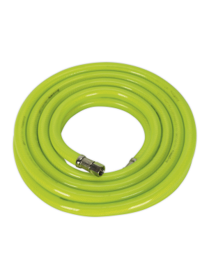 Air Hose High-Visibility 5m x Ø10mm with 1/4"BSP Unions