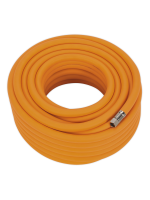 Air Hose 20m x Ø10mm Hybrid High-Visibility with 1/4"BSP Unions