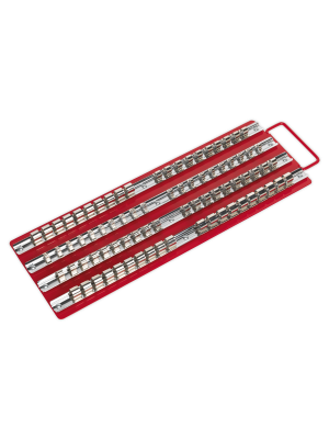 Socket Rail Tray Red 1/4", 3/8" & 1/2"Sq Drive