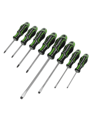 Screwdriver Set 8pc GripMAX® - Hi-Vis Green