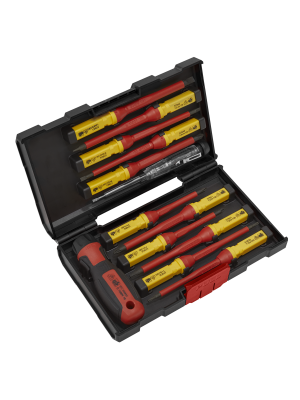 Screwdriver Set 13pc Interchangeable - VDE Approved