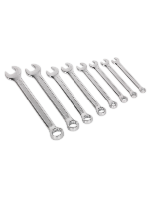 Combination Spanner Set 8pc Cold Stamped Metric