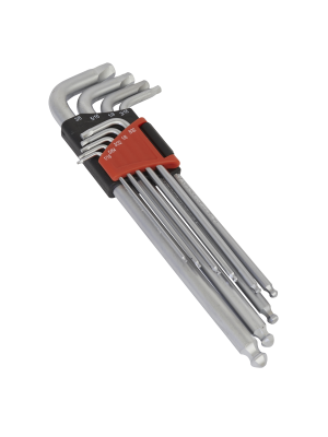 Ball-End Hex Key Set 9pc Lock-On™ Imperial
