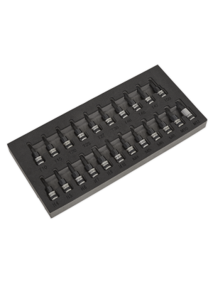TRX-Star*/Hex/Spline Socket Bit Set 22pc 3/8"Sq Drive Black Series