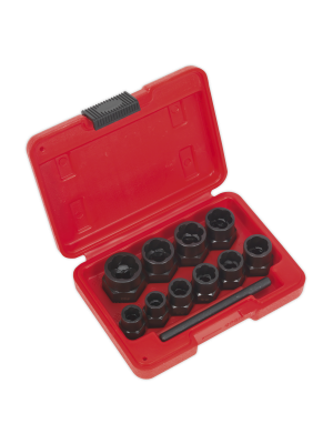 Bolt Extractor Set 11pc 3/8"Sq Drive or Spanner