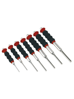 Sheathed Parallel Pin Punch Set 7pc 2-8mm