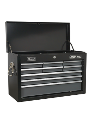 Topchest 9 Drawer with Ball Bearing Slides - Black/Grey