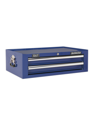 Mid-Box 2 Drawer with Ball Bearing Slides - Blue