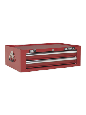 Mid-Box 2 Drawer with Ball Bearing Slides - Red